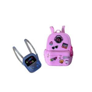 Barbie Doll Pink Plastic Fashionistas Fashion Accessory Backpacks Set Of Two